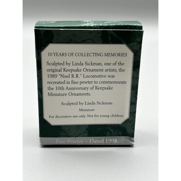 Hallmark Keepsake 1998 Noel R.R.Locomotive 1989-1998 Anniv. Edition - Picture 5 of 6